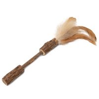 Triol игрушка Natural Палочка с перьями из мататаби (12 см.) 