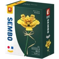 Конструктор Sembo Block цветок - шафран желтый, 101 деталь 601232A