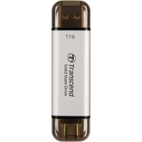 Внешний жесткий диск 1TB Transcend TS1TESD310S серебристый USB-C TS1TESD310S
