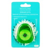 Зубная нить Revyline нейлон, невощеная, зеленая, 50 м