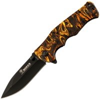 Складной полуавтоматический нож B048 Venom orange, сталь 440 
