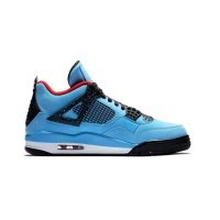 Кроссовки Travis Scott x Air Jordan 4 Retro Cactus Jack, синий 4 Travis Scott 'Cactus Jack' (Houston Oilers) (2018)