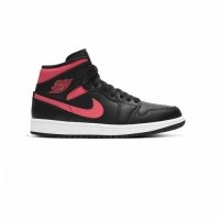 Кроссовки Wmns Air Jordan 1 Mid Siren Red, черный