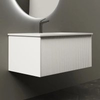 Тумба с раковиной La Fenice Terra 80 белая 