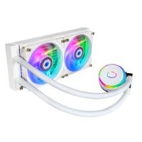 Система охлаждения жидкостная Cooler Master MLY-D24M-A23PZ-RW LGA1700/1200/2066/2011-v3/2011/115x/AM5/AM4/AM3+/A MasterLiquid PL240 Flux White Edition