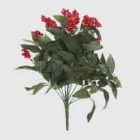 Искусственный куст с красными ягодами Конэко-О 