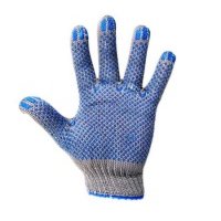 Перчатки Rexant х/б с покрытием ПВХ («Актив») 3 нити, 32-34 г 09-0207