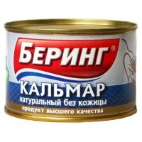 Кальмар Беринг натуральный без кожицы, 240 г 