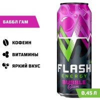 Напиток Flash Up Energy Bubble Gum 450мл 