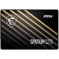 Накопитель SSD 2.5'' MSI SPATIUM S270 960GB SATA 6Gb/s 500/450MB/s IOPS 55K/80K TBW 500 MTBF 2M S78-440P130-P83