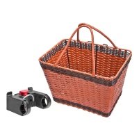 Stels Велокорзина Stels с быстросъемным креп. на руль, цвет Коричневый JL-106