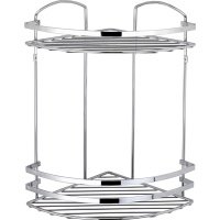 Полка для ванной Tekno-tel Chrome LM008 хром 24 х 24 х 38 см 
