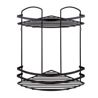 Полка для ванной Teknotel черная матовая 24 x 24 x 37 см 