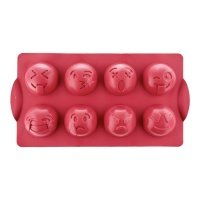 Форма для выпечки силиконовая WALMER Emoji W27331703 33х17,5х3см 8шт Emoji 33х17,5х3 см