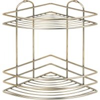 Полка для ванной Tekno-tel Goldish BK022G золотистая 21 x 21 x 28 см 
