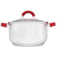 Кастрюля с крышкой DELICE 5.8л ATTRIBUTE STEEL ASD003 
