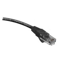 Кабель патч-корд U/UTP 6 кат. 1м Cabeus 2xRJ45/8p8c, неэкранированный, черный, LSZH, 1м PC-UTP-RJ45-Cat.6-1m-BK-LSZH