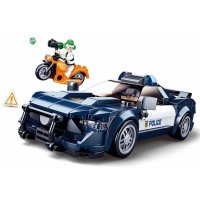 Конструктор Sluban Машина Мотоцикл с фигурками 284 деталей