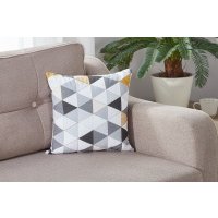 Подушка Linen Way Треугольники голд