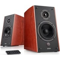Компьютерная акустика 2.0 Edifier активные, 2 x 60W , 55-20000Гц, дерево, пульт ДУ R2000DB Brown