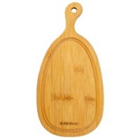 доска разделочная ATTRIBUTE Bamboo curve 28x14x1,5см овальная бамбук 