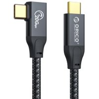 Кабель интерфейсный Orico USB-C 3.2 Gen2х2, USB-C(m)/USB-C/(m), 5 м, 100 Вт, CL32, черный ORICO-CL32-50-BK-BP