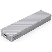 Внешний корпус Orico для SSD M.2 NGFF (B/B+M), вход USB+C, 6 Гбит/с, кабель USB-C(m)/USB-C(m)+USB-A(m), серебристый ORICO-M211C3-SV-BP