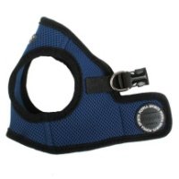 PUPPIA Шлейка для собак "Soft Vest", синяя с чёрной окантовкой, XXL (Южная Корея)