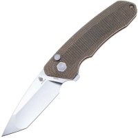 Складной нож Kizer Mad Tanto, сталь 154CM, рукоять микарта 