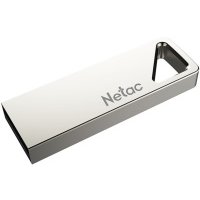 Накопитель USB 2.0 4GB Netac U326, металлический плоский, серебристый NT03U326N-004G-20PN