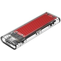 Внешний корпус Orico для SSD NVMe M.2, красный/прозрачный ORICO-TCM2-C3-RD-BP-RU