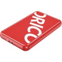 Внешний корпус Orico для жесткого диска 2.5", USB3.0 Micro-B(m)/USB-A(m) (5 Гбит/с), красный ORICO-CP25U3-RD-EP