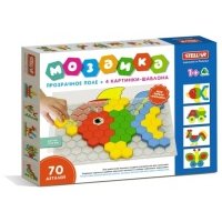 Мозаика 70 фишек с прозрачным полем в коробке 01078 