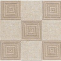 Скатерть Клетка квадратная 137x220 см цвет бежевый 