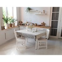 Скатерть Ажур квадратная 140x160 см цвет бежевый 