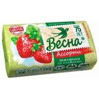 Твердое мыло, Весна, Земляника со Сливками, 90 г 