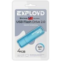 Накопитель USB 2.0 4GB Exployd 620 синий EX-4GB-620-Blue