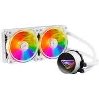 Система охлаждения жидкостная ADATA LGA115x, 1200, 1366, 2011, 2066/AM4, (2*120mm fan, 600-2200rpm, 61.5CFM, 34.0 dBA, PWM) XPG Levante X 240 white