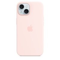 Чехол оригинальный Apple для Iphone 15 Silicone Case - Light Pink 