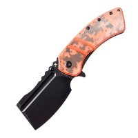 Складной нож XL Korvid Kansept, сталь 154CM, рукоять G10, оранжевый 