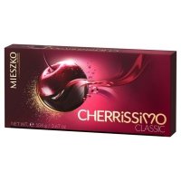 Набор конфет Mieszko Cherrissimo Classic в темном шоколаде с вишней в алкоголе, 104 г