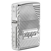 Зажигалка ZIPPO Armor® с покрытием High Polish Chrome, латунь/сталь, серебристая, 36x12x56 мм 