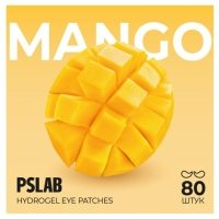 Патчи для глаз PSLAB Re-fresh против следов усталости с экстрактом манго, 80 шт 