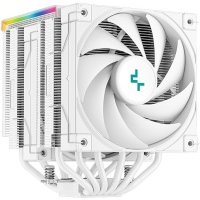 Кулер Deepcool LGA20XX/1700/1200/115X/AM5/AM4 (120mm fan, 500-1850rpm, 68.99 CFM,  28dBA, 4-pin PWM) RET AK620 DIGITAL WH