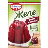 Желе Dr.Oetker со вкусом вишни и черешни 45г 