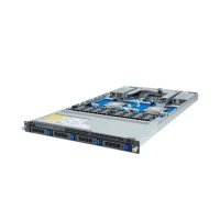 Серверная платформа 1U GIGABYTE (2*SP5, 24*DDR5 (4800), 4*3.5"/2.5" SATA/SAS HS, 3*M.2, 2*PCIE, 2*OCP, 2*Glan, Mlan, 2*1600W, mini DP, 4 R183-Z90-AAD2