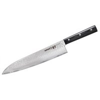 Нож кухонный Гранд Шеф, Samura Tanto 240 мм, дамаск 67 слоев 