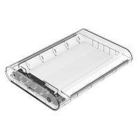 Внешний корпус Orico для HDD 3,5" емкостью до 10ТБ и толщиной до 9.5 мм, прозрачный 3139U3-CR