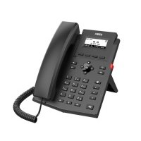 Телефон VoiceIP Fanvil 2xEthernet 10/100/1000, LCD 128x48, дисплей 2,3, 2 аккаунта SIP, G722, Opus, Ipv-6, порт для гарнитуры, книга на 1000 зап X301W