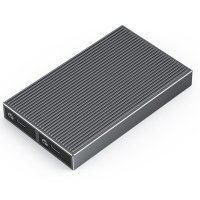 Внешний корпус Orico для M.2 NVME SSD, 2 отсека M.2 NVME, USB-C, кабель USB-C(m)/USB-C(m)+USB-A(m), серый BM2C3-2N-GY-BP